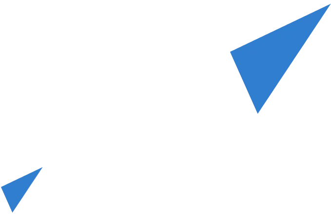 2つの下から浮き上がる複数の小さい三角